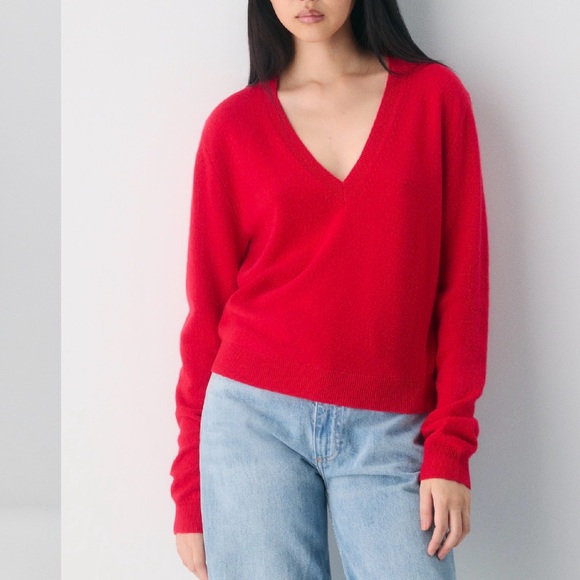 Aritzia Sweaters - Aritzia Bare Cashmere V-Neck Sweater